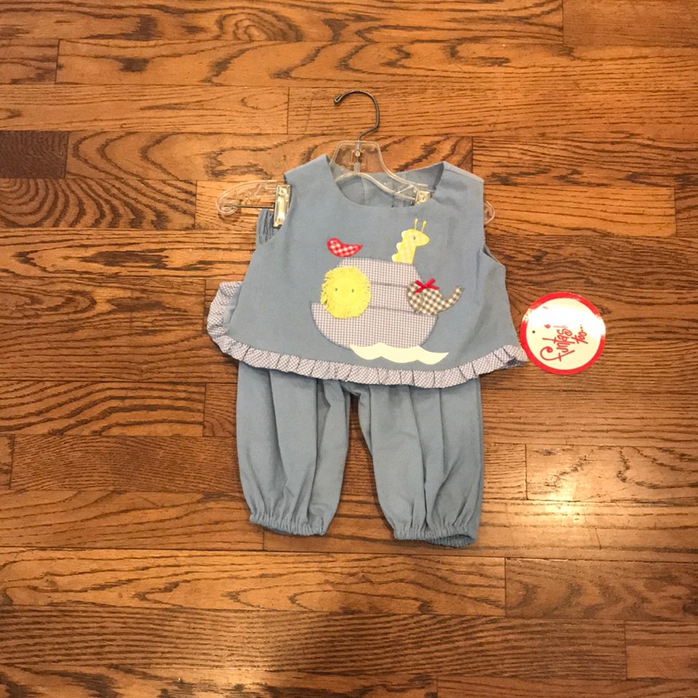 Funtasia Noah’s ark corduroy popover set